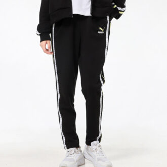 (WMNS) Stickade Sportbyxor Svarta
