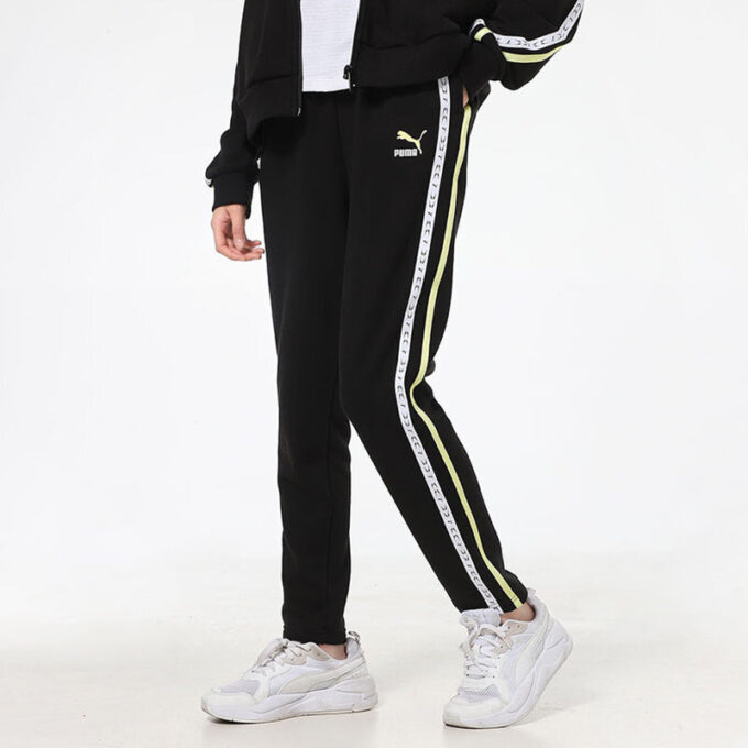 (WMNS) Stickade Sportbyxor Svarta