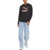 (WMNS) Stor Logo Athleisure Casual Sports Hoodie Svart Rosa