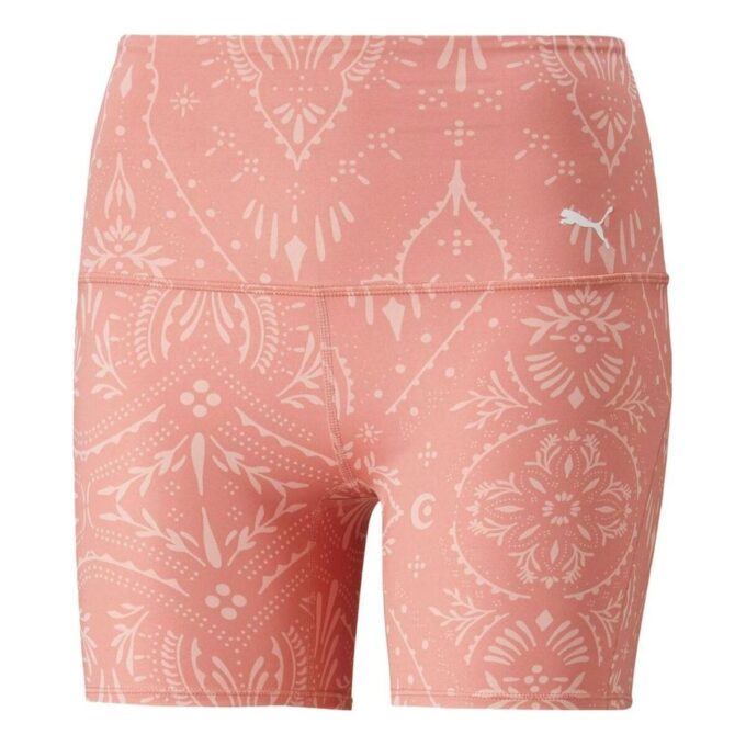 (WMNS) Studio Printed 5 Inch Training Leggings Shorts ”Rosette”