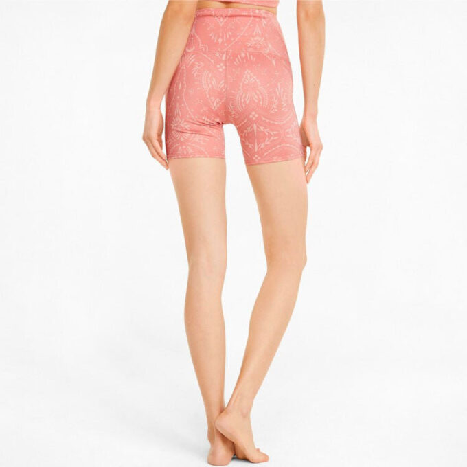(WMNS) Studio Printed 5 Inch Training Leggings Shorts ”Rosette”