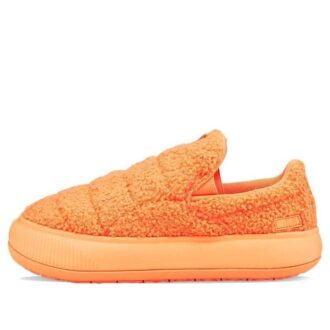 (WMNS) Suede Mayu Slip-On ”Teddy – Neon Citrus”