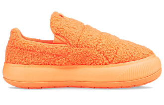 (WMNS) Suede Mayu Slip-On ”Teddy – Neon Citrus”