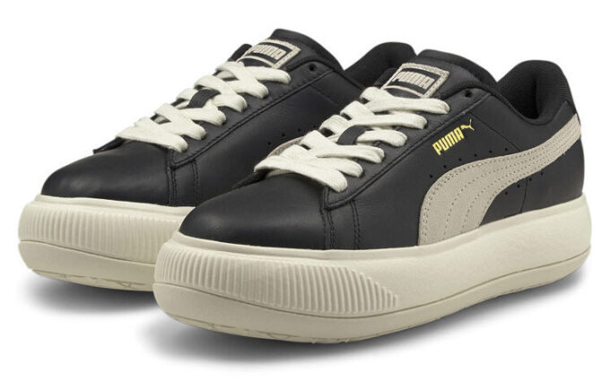 (WMNS) Suede Mayu Svarta Casual Sneakers Vita