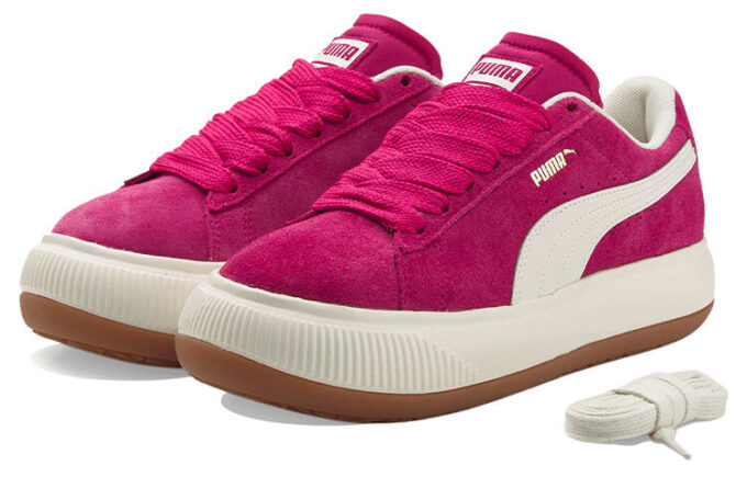 (WMNS) Suede Mayu Up ”Vinröd Krämvit”