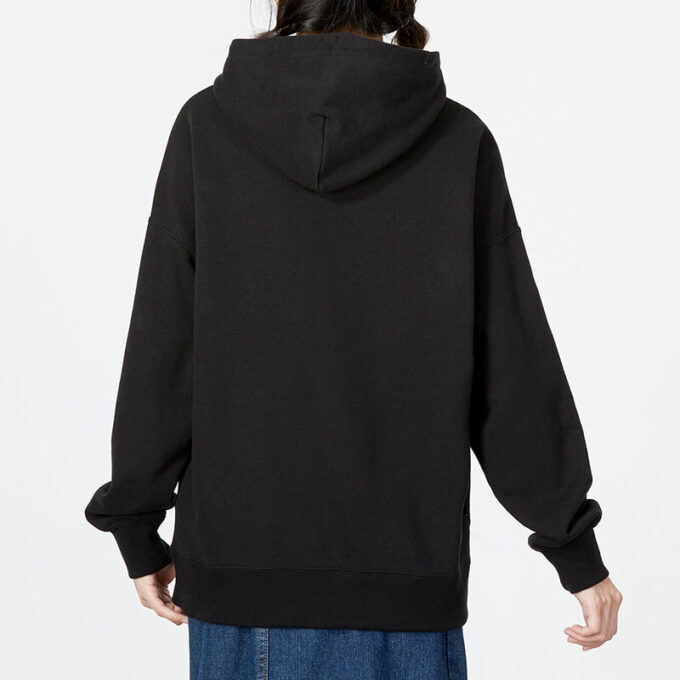 (WMNS) Överdimensionerad Graphic Hoodie ”Svart”