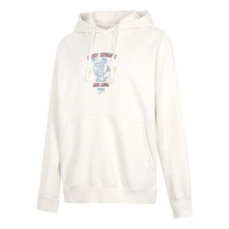 (WMNS) Överdimensionerad Graphic Hoodie ”Vit”