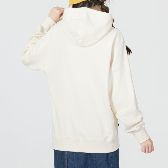 (WMNS) Överdimensionerad Graphic Hoodie ”Vit”
