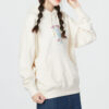 (WMNS) Överdimensionerad Graphic Hoodie ”Vit”