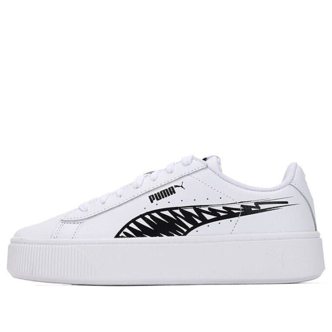 (WMNS) Vikky Stacked L Sketch Sneakers Vita/Svarta