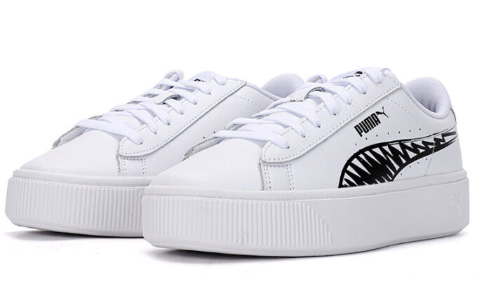 (WMNS) Vikky Stacked L Sketch Sneakers Vita/Svarta
