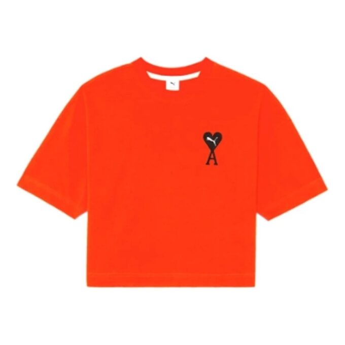 (WMNS) x Ami Paris Graphic T-shirt ”Orange”