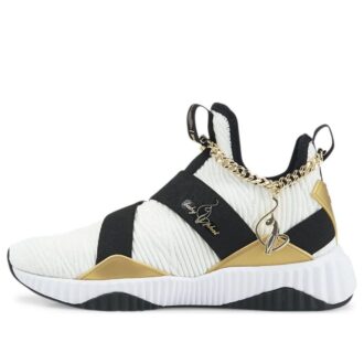 (WMNS) x Baby Phat Defy Mid ”Vit Svart Guld”