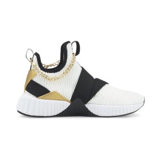 (WMNS) x Baby Phat Defy Mid ”Vit Svart Guld”