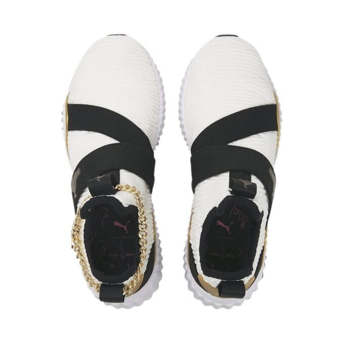(WMNS) x Baby Phat Defy Mid ”Vit Svart Guld”