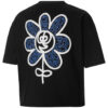(WMNS) x MR DOODLE Lös T-shirt Crossover Graffiti Stor Logotyp Kortärmad Svart