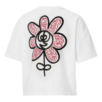 (WMNS) x Mr Doodle Rundhalsad Vit