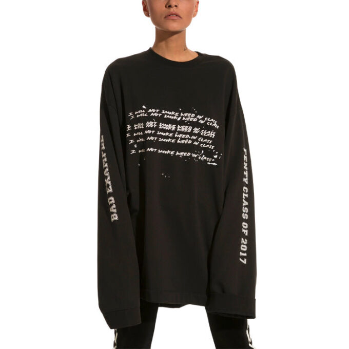 (WMNS) X Rihanna Fenty Långärmad Rundringad T-shirt ”Svart”