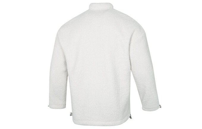 Yott Stand Collar-logotypjacka med begränsad CNY-märkning, vit