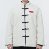 Yott Stand Collar-logotypjacka med begränsad CNY-märkning, vit